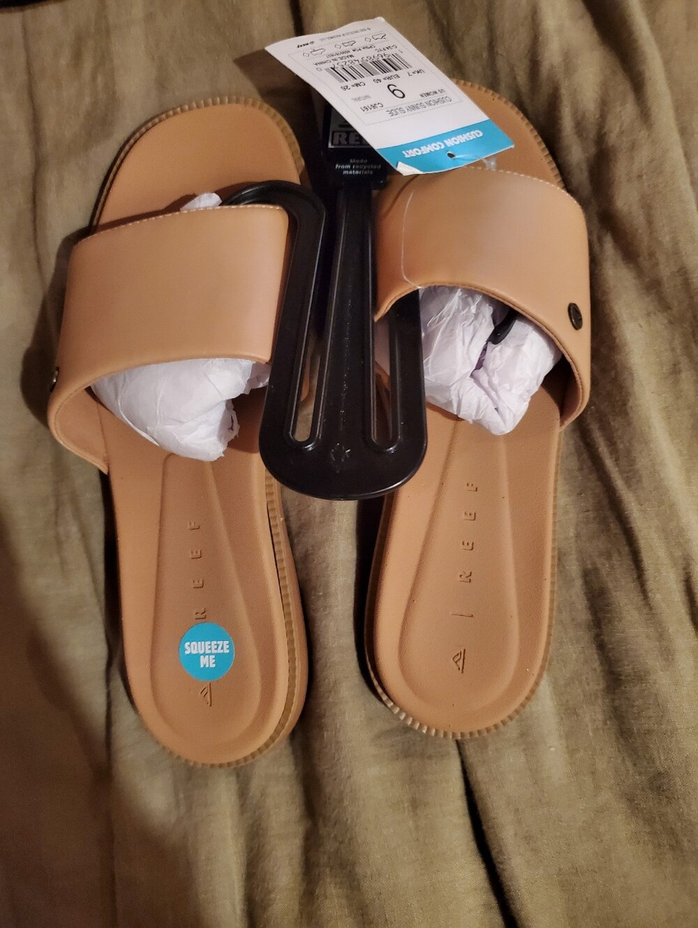 Reef Women's Cognac Slide Sandals